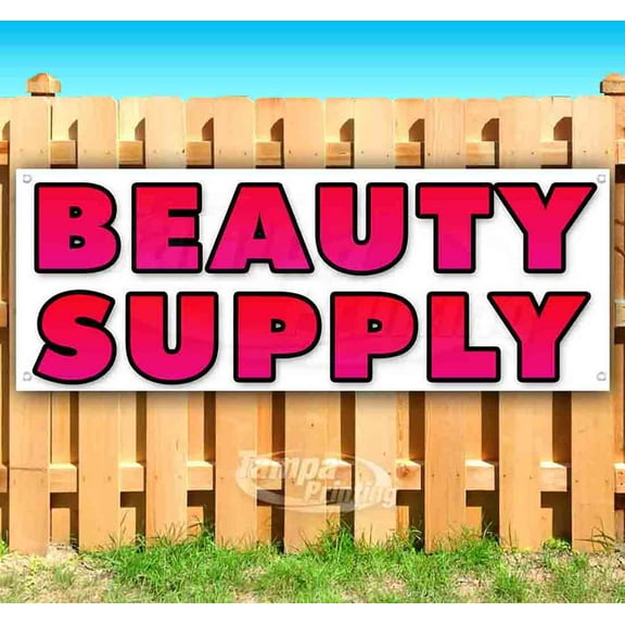 Beauty Supply 13 oz Vinyl Banner With Metal Grommets