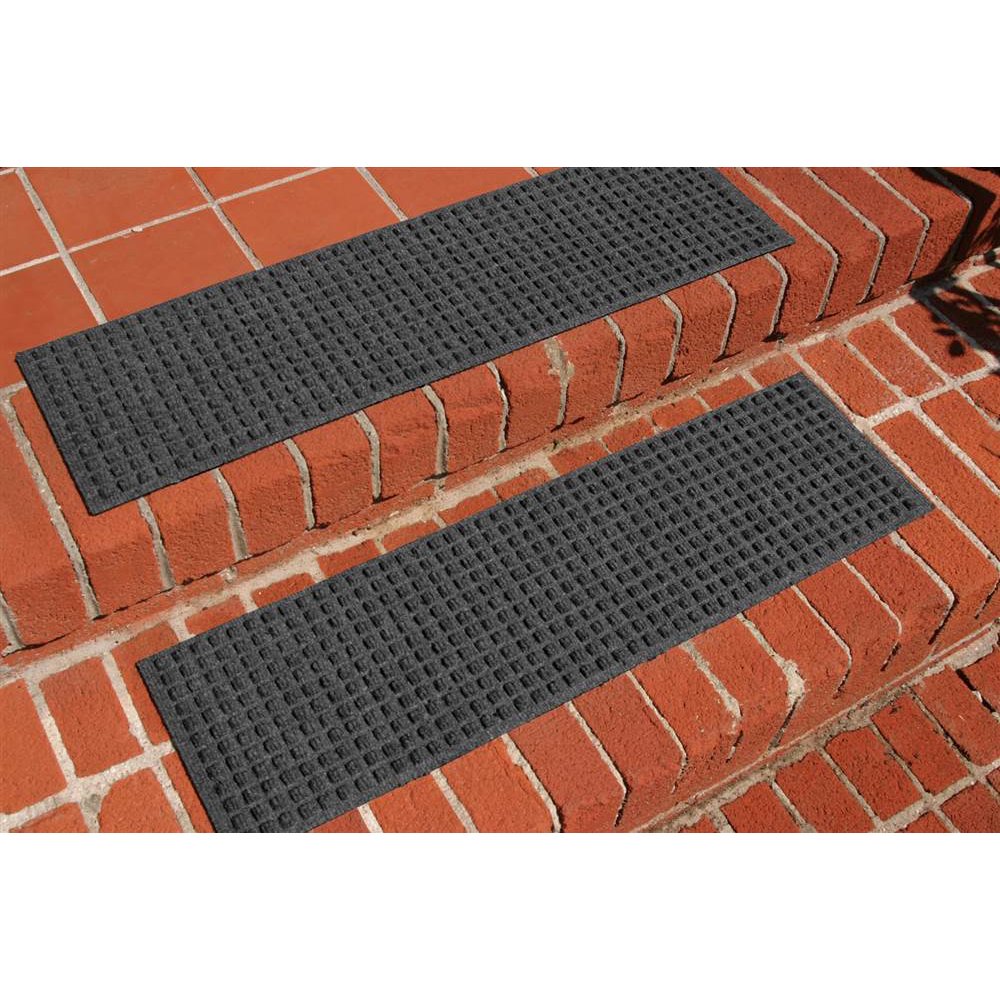 Squares Stair Treads in Charcoal
