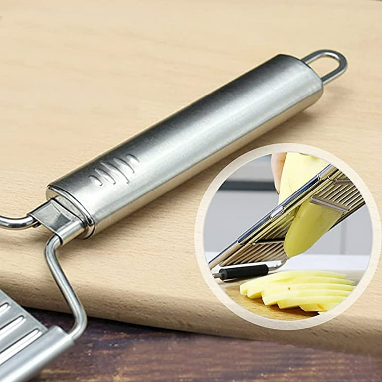 4 In 1 Shredder Cutter Stainless Steel Portable Manual Vegetable Slicer  Easy Clean Grater with Handle Multi Purpose Kitchen Tool - AliExpress