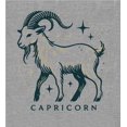 thumbnail image 5 of Capricorn Zodiac Sign Adult Heather Gray Long Sleeve Hoodie-Medium, 5 of 6