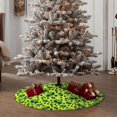 thumbnail image 4 of Xecao Frogs Pattern Christmas Tree Skirt Round Xmas Tree Mat Base Cover for Holiday Home Decorations-36", 4 of 6