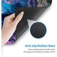 thumbnail image 6 of Galaxy Purple Blue Gaming Mouse Pad Desk Mat XL 31.5×11.8 Inch Abstract Nebula Universe Space Extended Mousepad 30X80cm with Non-Slip Rubber Base Stitched Edge Large Desk Pad for Gamer Office, 6 of 6