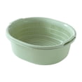 thumbnail image 1 of Injueey Cesta de drenaje doble multifuncional colador de cocina fuerte y duradero fácil de limpiar PP Cocina y Comedor Verde, 1 of 6