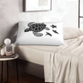 thumbnail image 6 of Sikiie Family Of Sea Turtles Print Plush Pillow Cover, Wrinkle-proof and Stain-resistant Pillow Protector without Pillow Core, Home Decoration-20"x30", 6 of 6