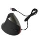 thumbnail image 1 of Ratón ergonómico vertical con cable óptico con alta sensibilidad de 1600 ppp y 5 teclas - Gris, 1 of 11