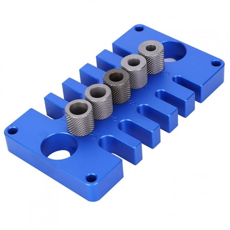 

3 In 1 Drill Guide Blue Woodworking Punch Locator Aluminium Alloy+Steel Die Durable For Drill Guide Punch Locator Making Boards Drilling Holes
