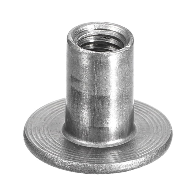 Unique Bargains M6 T-nuts, 24 Pack Carbon Steel Tee Nuts, Round Base Weld Nuts 15mm Height