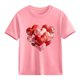 thumbnail image 1 of TaTaai School Season Cute Print Short Sleeve T-Shirt, Valentine's Day Casual Top, Unisex All Season Graphic Tee Gift, 1 of 8