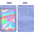 thumbnail image 2 of 100 packs of clear plastic bags, resealable zipper seal bags, samples, food, jewelry, lip gloss, soap, etc. (7*10 cm, purple), 2 of 4