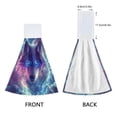 thumbnail image 4 of Fierce Wolf Head Clouds Lightning Hanging Towels with Loop Hand Towels Nylon Fastener Tape Design Dish Cloths 2 Pieces, 4 of 7