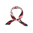 thumbnail image 2 of INSPIRE CHIC Women's Stripes Print Square Kerchief Neck Scarf Wrap Bandana Dark Blue Red White 19.68 x 19.68‘’, 2 of 7