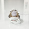 thumbnail image 6 of Blue Lace Agate Mens Ring, Silver Jewelry, 925 Silver Ring, Father's Day, AAA Natural Agate, Birthstone Ring, Heavy Mens Ring, Spiritual Healing Gemstone, Christmas, Plain Mens Ring, 6 of 8