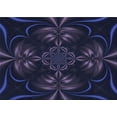 thumbnail image 1 of Ahgly Company Indoor Rectangle Patterned Deep Periwinkle Purple Area Rugs, 5' x 7', 1 of 1