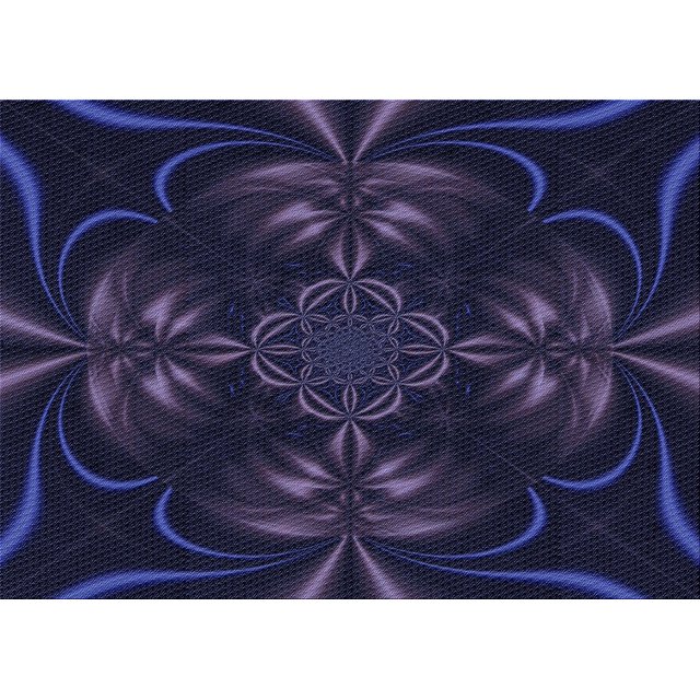 Ahgly Company Machine Washable Indoor Rectangle Transitional Deep Periwinkle Purple Area Rugs, 7' x 10'