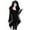 Z02-Black, variant on Black Punk Gothic Hoodie Women Long Sleeve Zip Up Hoodie Moon Jacket Top Long Sweatshirts Plus Size Y2k Goth Clothing