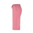 thumbnail image 4 of Sevevn Women Solid Color Elastic Waist Sports Casual Pants With Side Pockets Holiday Gift Finder Pink XL, 4 of 7