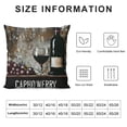 thumbnail image 5 of Orinice Wine Sign Artist Graphic Decorative Cushion Throw Pillow Cover for Home Living Room Bed Sofa Car Bedroom, Durable Material Pillow Case 1PC 24x24in, 5 of 5