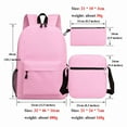 thumbnail image 3 of My World Backpack Three-piece, Student Backpack, Schoolbag, 3D Printing, Game Characters, Travel Bag-tueuio1, 3 of 4