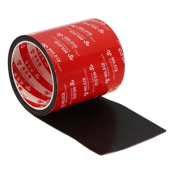 Neoprene Rubber Strips 4" x 1/16" x 3.3FT Adhesive Solid Rubber Sheet