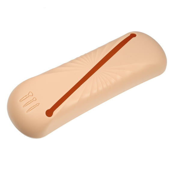Vocoste 1 Pcs Travel Makeup Bag Makeup Brush Holder Portable Makeup Organizer Bag Waterproof Silicone Beige