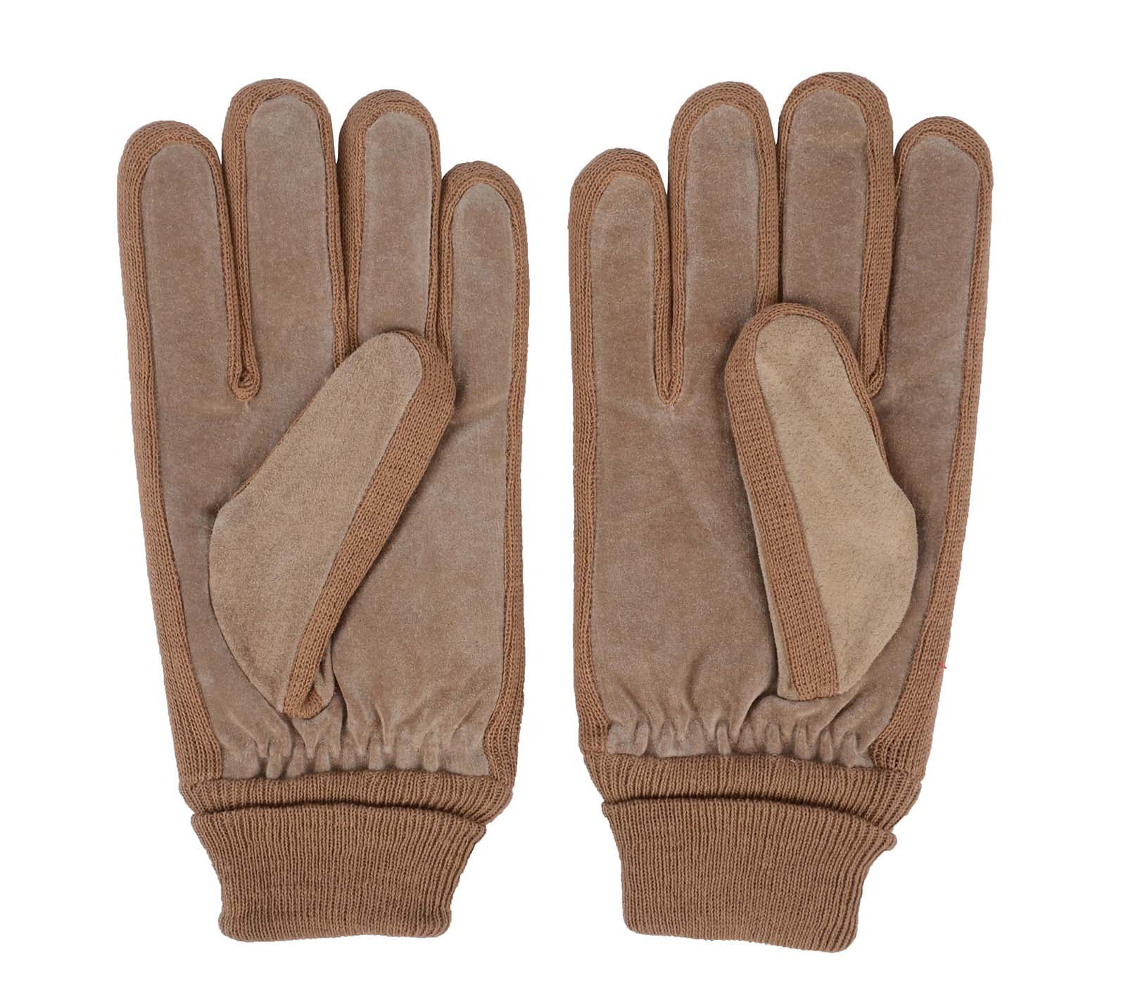 faux sheepskin gloves