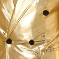 thumbnail image 5 of guisaled Men's Sequins Gold Blazer Suit Jacket Slim Fit Two Button Notched Lapel Sport Coats Wedding Prom Dinner Party Club Dressy Jackets, 5 of 9