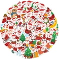 thumbnail image 1 of 50 pegatinas navideñas de Papá Noel con copos de nieve para niños, Feliz Navidad St, 1 of 5
