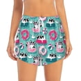 thumbnail image 4 of Lsque Dogs With Swimming Printed Women's Running Shorts with Liner Pockets,Elastic Quick Dry Workout Athletic Gym Yoga Shorts,Womens High Waist Shorts-XX-Large, 4 of 9