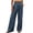 Navy, variant on TEAJOPSUU Womens High Waist Wide Leg Pants Wide Waistband Pleated Trousers with Pockets Business Casual Work Office Wear Burgundy
