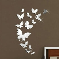 A Set Butterfly Combination 3D Three-dimensional Mirror Wall Sticker Home Decora