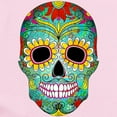 thumbnail image 2 of CafePress - Colorful Retro Flowers Sugar Skull Body Suit - Baby Light Bodysuit, Size Newborn - 24 Months, 2 of 4