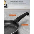 thumbnail image 3 of FOHERE 8pcs Pots and Pans Set with 2 Detachable Handles, Aluminum Nonstick Cookware Set, Induction Pan Set, RV Cookware Set, Oven Safe, Stackable, 3 of 7