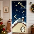 thumbnail image 5 of Steadline Oversized Christmas Door Curtain with 3D Embroidery - Holiday Decorative Cover for Indoor and Outdoor Festive Atmosphere Creation During Winter Celebration, 5 of 7