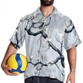 thumbnail image 4 of Tree Men's Casual Hawaiian Shirt Printed Button Down Short Sleeve Summer Beach Shirts Unisex, 4 of 6