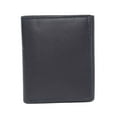 thumbnail image 5 of MARSHAL Genuine Leather Kids Slim Compact ID and Coin Pocket Trifold Boys Wallet Black Navy Blue, 5 of 8