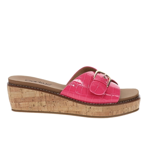 Corkys Womens Reality Wedge  Casual Shoes