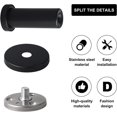thumbnail image 3 of Matte Black Bathroom Hooks, Modern Design Wall-Mounted Towel Hooks for Home Storage (Set of 4), 3 of 5
