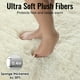 thumbnail image 3 of Alfombra PAGISOFE de 183 cm, redonda, suave y esponjosa, blanca, 3 of 8