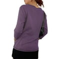 thumbnail image 2 of xiaxaixu Chemise Rétro Florale pour Femmes Manches Longues Col en V Blouse Décontractée d'Automne, 2 of 3