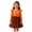 Orange, variant on Splozh Fall Dress Toddler Cute Dresses Girls Thanksgiving Comfortable and Fashionable Long Sleeve Cute Printed Dress,Orange,6-7 Years