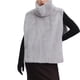 thumbnail image 1 of Chaleco de Piel Sintética para Mujer, Sin Mangas, Chaqueta de Invierno de Forro , Chaleco de Cuello Alto Gris S, 1 of 5
