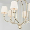 thumbnail image 3 of Chandelier 6 Light Winter Gold Metal/Cloth In Traditional Style 31 High By 30.75 Wide     -Traditional Installation Capital Lighting 438761Wg-698, 3 of 7