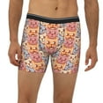 thumbnail image 2 of Men'S Boxer Briefs, Artistic Colorful Cute Cats Soft And Breathable Mens Underwear Boxer Briefs With Widen Waist, 2 of 2