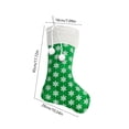 thumbnail image 3 of JeashCHAT 18inch Christmas Stockings, Glitter Sequin Snowflake Christmas Stockings with White Super Soft Plush Cuff and Bow for Xmas Tree Fireplace Family Holiday Decor Gifts, 3 of 6