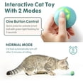 thumbnail image 4 of Interactive Cat Toy Ball with LED Lights - Automatic Rolling Kitten Toy with Intelligent Obstacle Avoidance & Quiet Play for Indoor Cats, 4 of 5