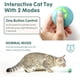 thumbnail image 4 of Interactive Cat Toy Ball with LED Lights - Automatic Rolling Kitten Toy with Intelligent Obstacle Avoidance & Quiet Play for Indoor Cats, 4 of 5