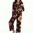 thumbnail image 5 of Wowcloth Woman's Christmas Sleepwear Set, Long Sleeve with Hooded Design, Soft Fleece Fabric Cozy Winter Pajamas for Holiday Comfort and Lounge Wear, 5 of 5