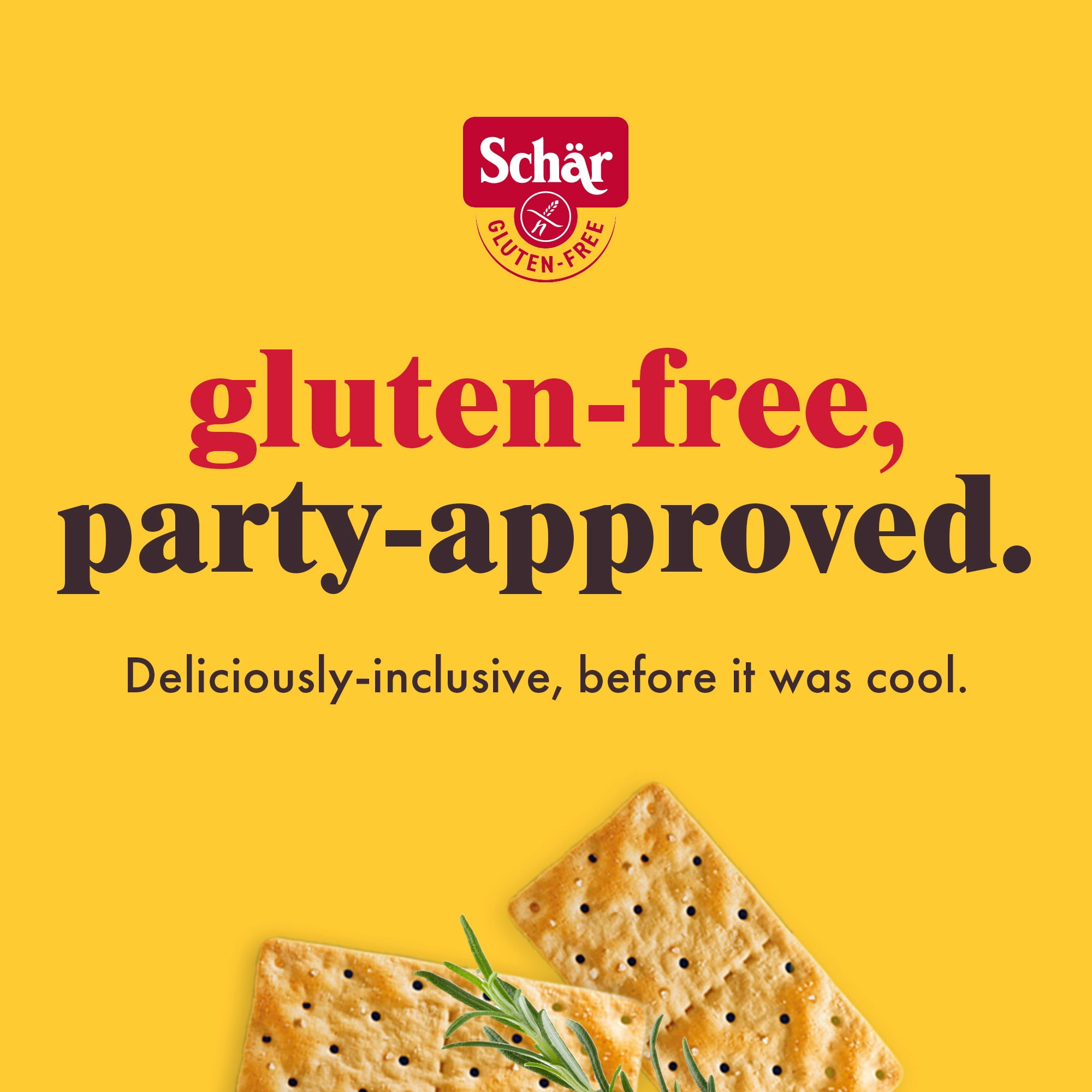 (2 pack) Schar Gluten-Free Rosemary Table Crackers with Sea Salt, 1.2 oz