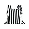 thumbnail image 4 of Girls Dress Sleeveless Black White Stripes Flower Bow Tie 10, 4 of 4