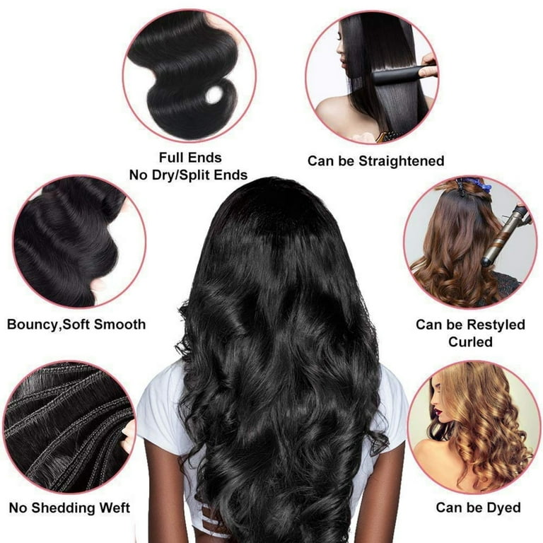  Loose Wave Bundles (20 22 24 Inch) 12A Brazilian Human Hair Loose  Wave 3 Bundles 100% Unprocessed Brazilian Virgin Hair Loose Deep Wave Human  Hair 3 Bundles Natural Black Weave